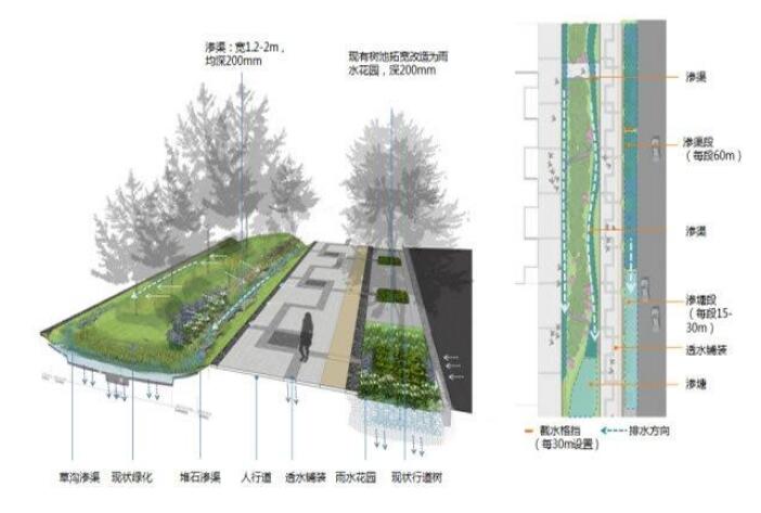 十堰恐龍化工介紹海綿城市道路施工結(jié)構(gòu)圖！請看下文